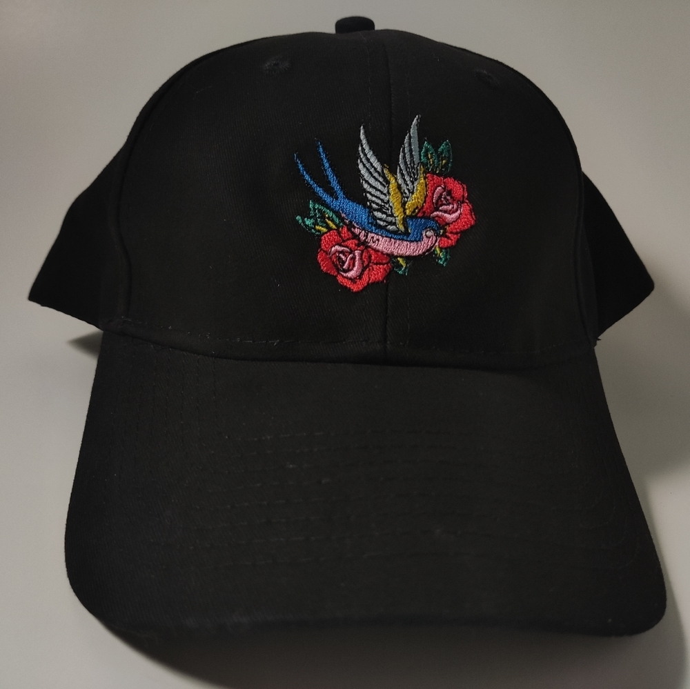 Bird and Fauna Embroidered Cap